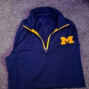 Michigan light, half zip, pull over